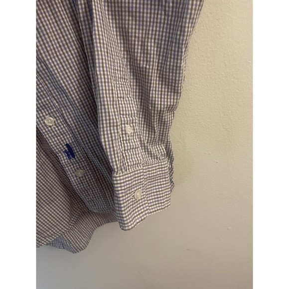 JOHNNIE-O Men's Shirt Button Up Check Pattern Long Sleeve Medium - Picture 5 of 8
